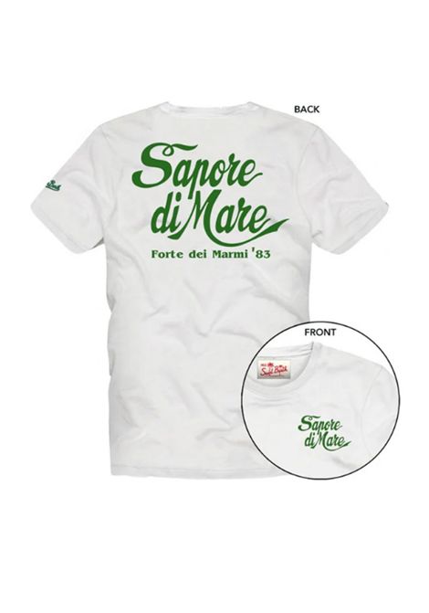 T-shirt Mc2 Saint Barth uomo Tshirt man sapore di mare bianca cotone stampa MC2 SAINT BARTH | T-shirt | TSHIRTMAN05589H0157